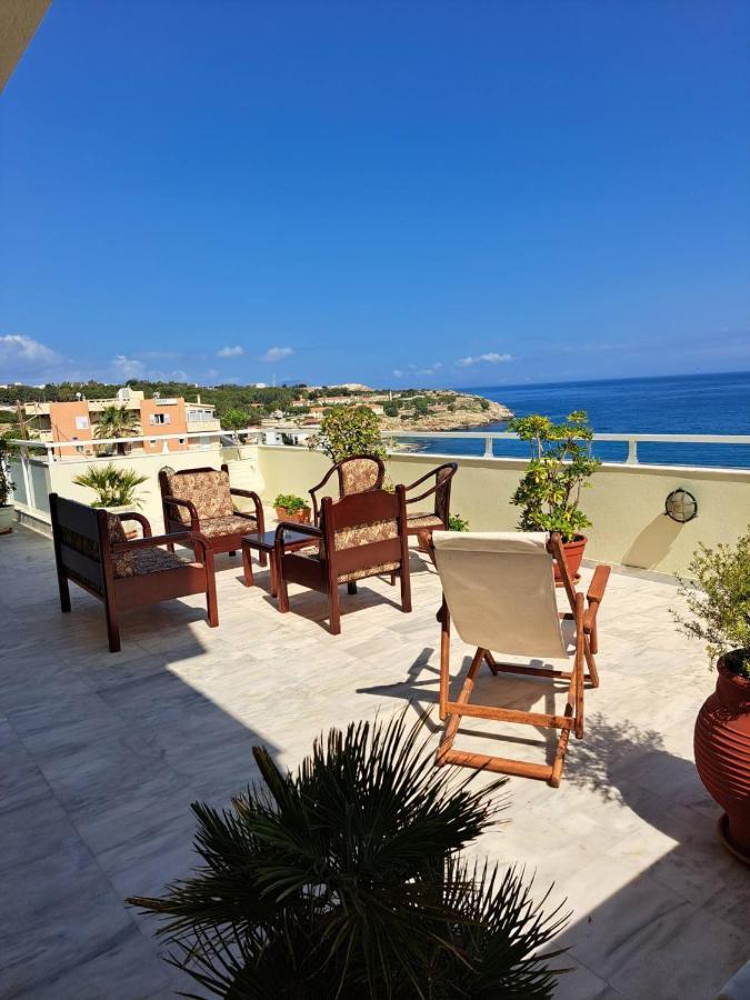 Seaview Flora'S Luxury Apartment-300Meters From The Beach Rethymno Exteriör bild