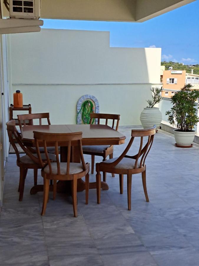 Seaview Flora'S Luxury Apartment-300Meters From The Beach Rethymno Exteriör bild