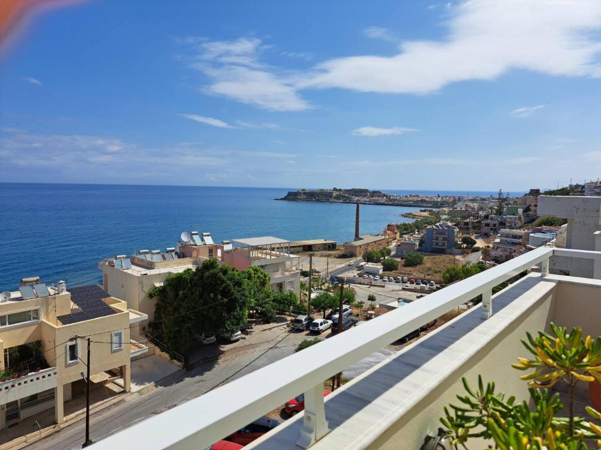 Seaview Flora'S Luxury Apartment-300Meters From The Beach Rethymno Exteriör bild