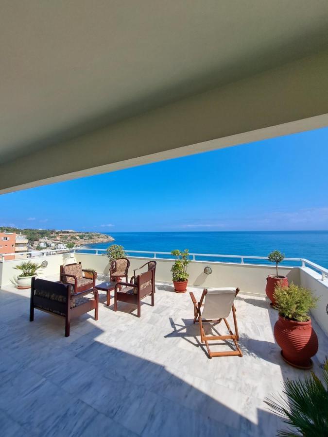 Seaview Flora'S Luxury Apartment-300Meters From The Beach Rethymno Exteriör bild
